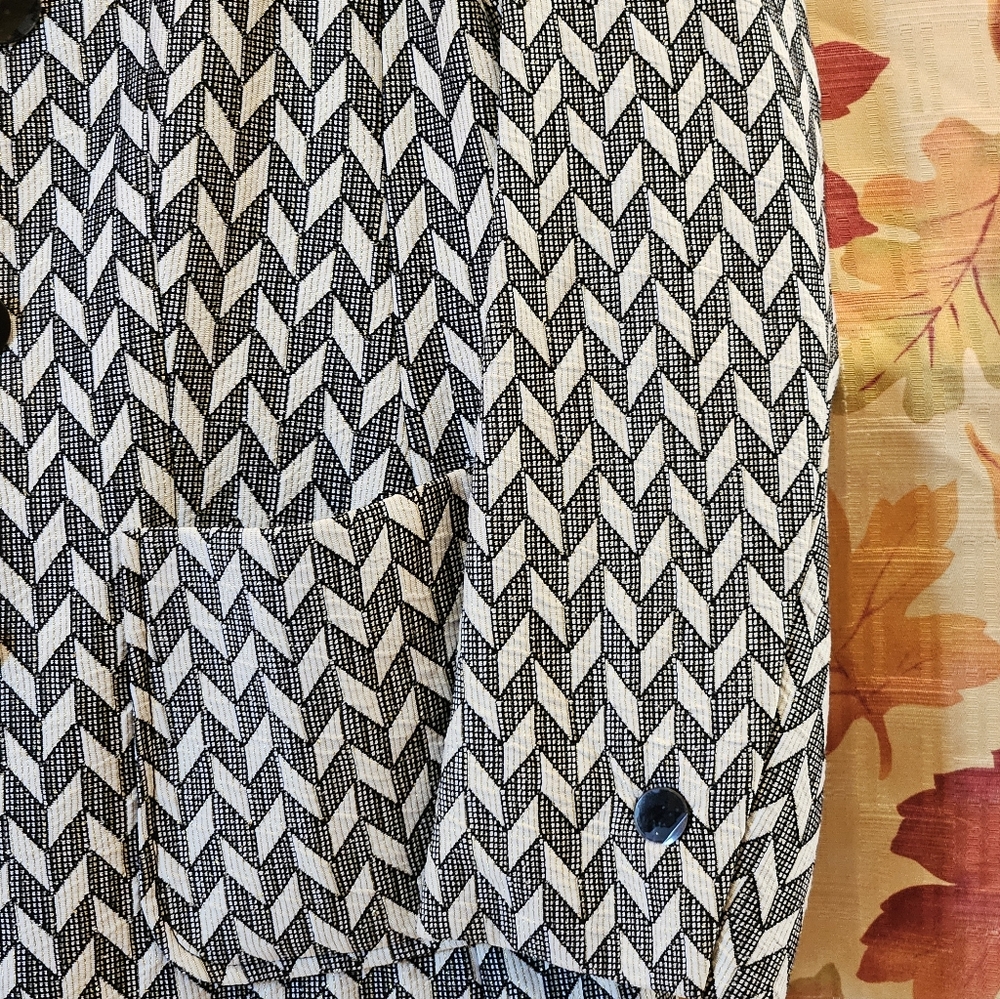 Anne Klein Chevron Patterned Blazer-size XL-New with Tags - Picture 6 of 13